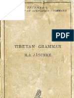 Jäschke - Tibetan Grammar