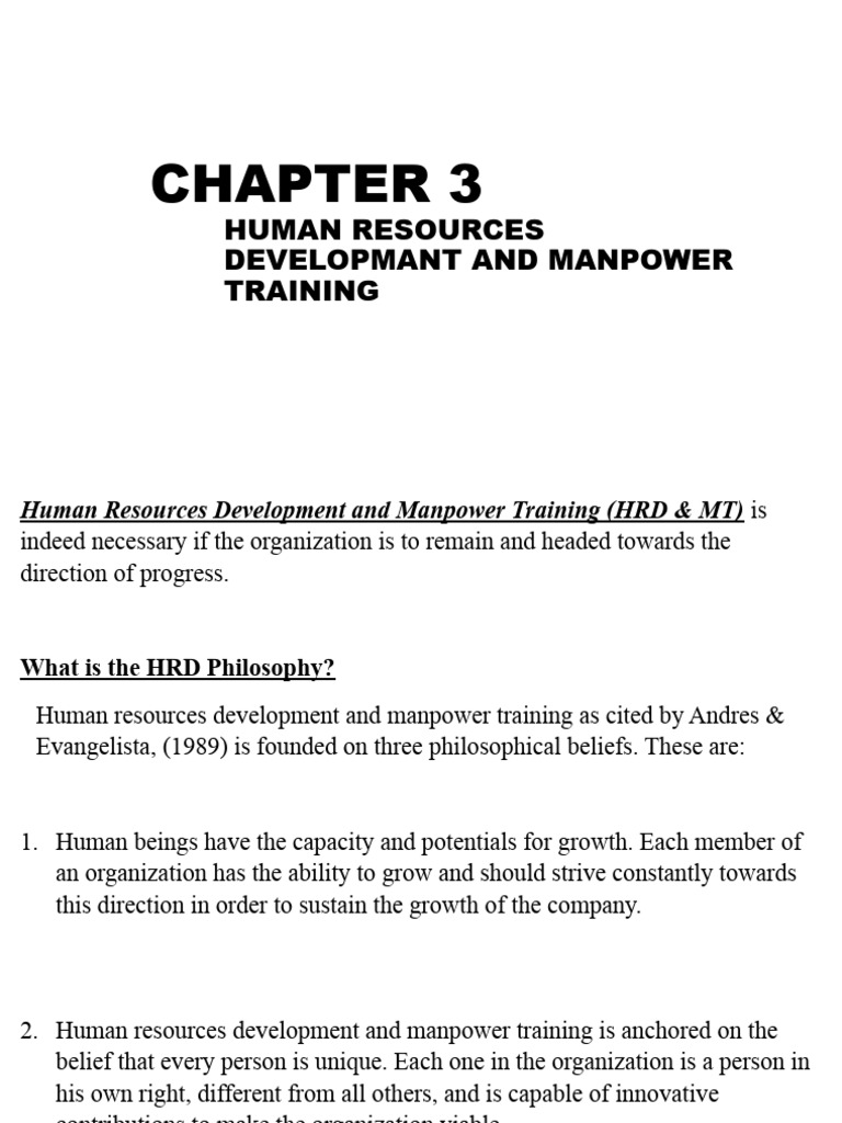 Chapter 3 Human Resource Managementpptx Pdf Human Resources