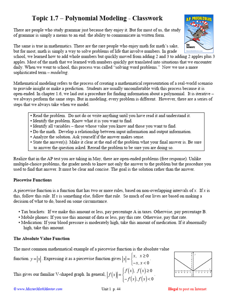AP Precalculus Unit1c | PDF | Asymptote | Function (Mathematics)