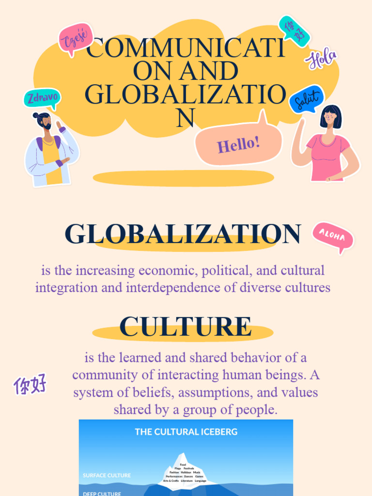 Purp Comm. Lesson 3 | PDF | Cultural Assimilation | Globalization