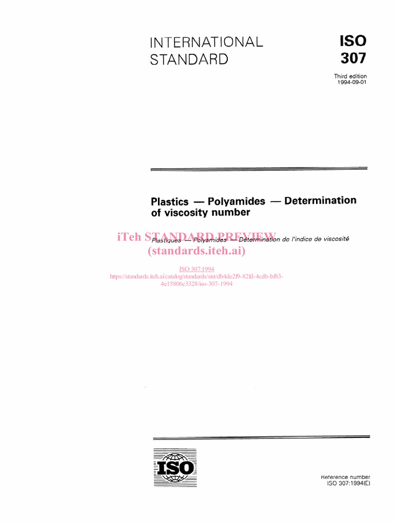 Iso 307 1994 Pdf International Organization For Standardization