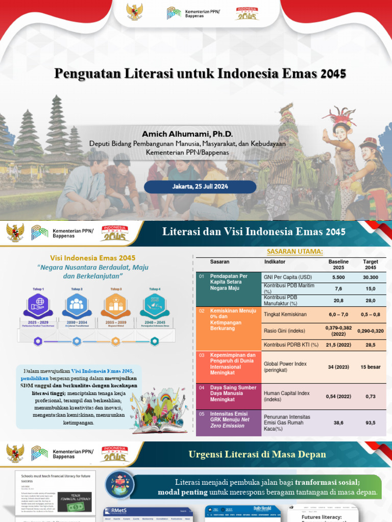 Bappenas Penguatan Literasi Untuk Indonesia Emas 2045 Pdf