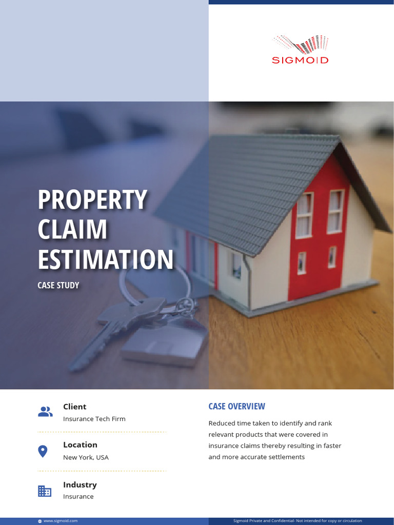 Case Study, Sigmoid Claim Estimation | PDF | Business