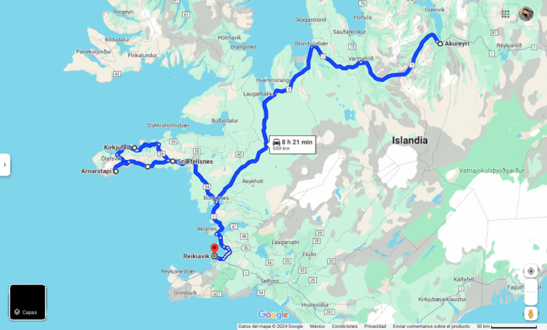 Akureyri, Islandia a Ytri Tunga Beach Parking - Google Maps | PDF