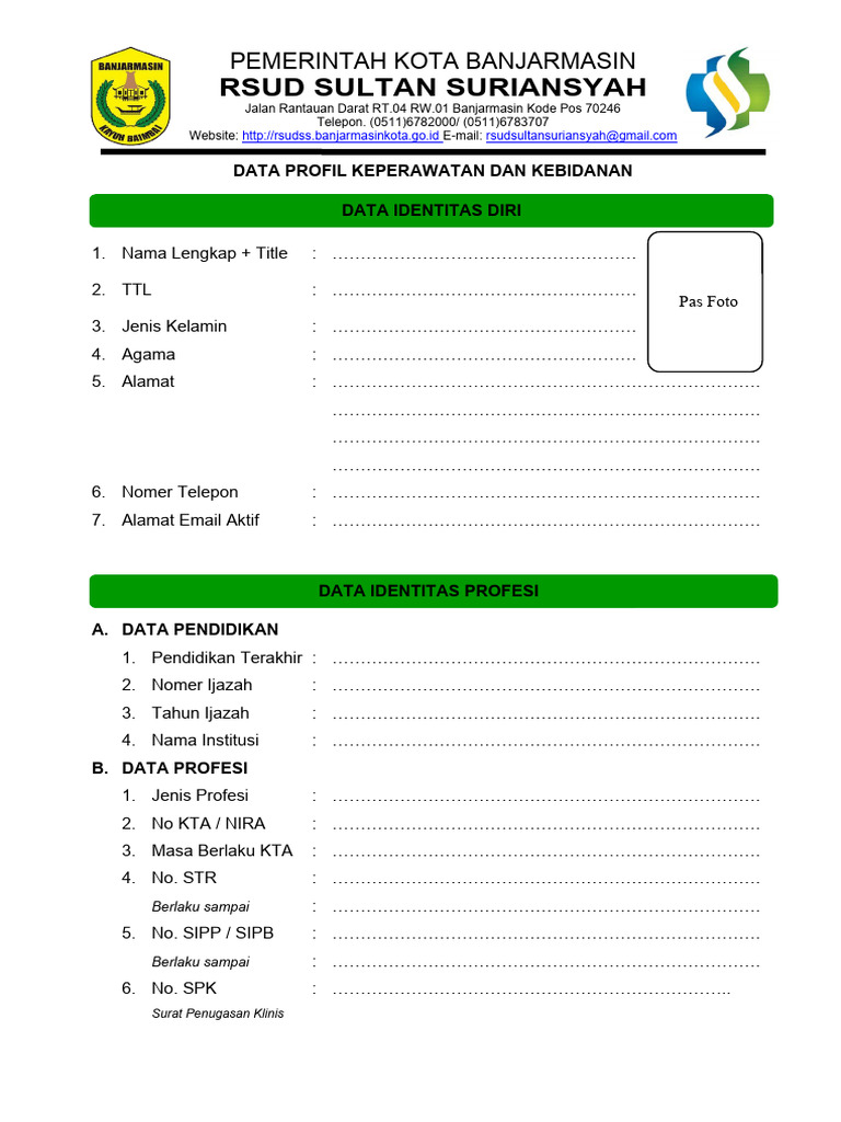 Data Profil Keperawatan Dan Kebidanan | PDF