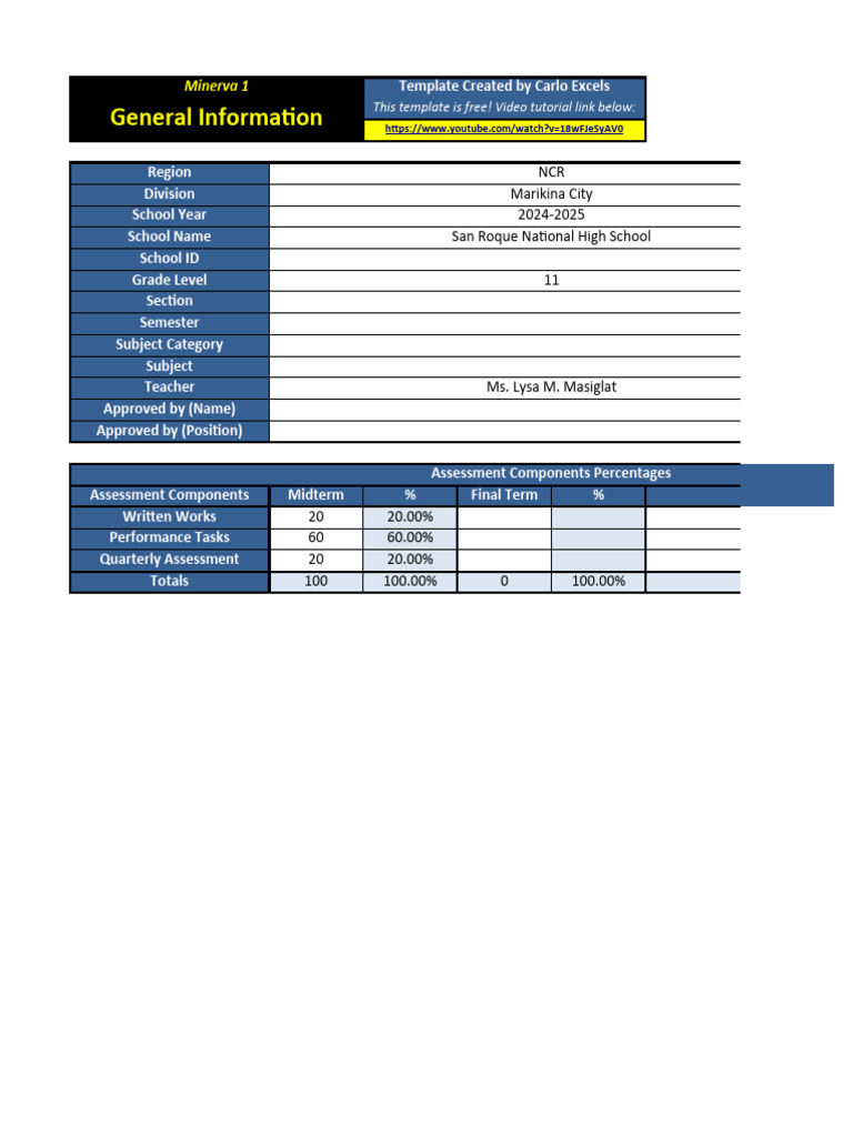 CLASS RECORD TEMPLATE EXCEL FREE DOWNLOAD PDF PHILIPPINES visual data 3