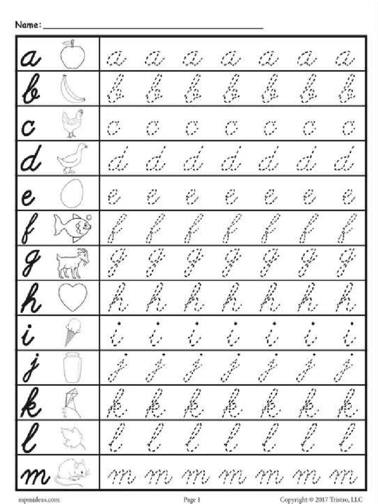 Cursive Writing | PDF