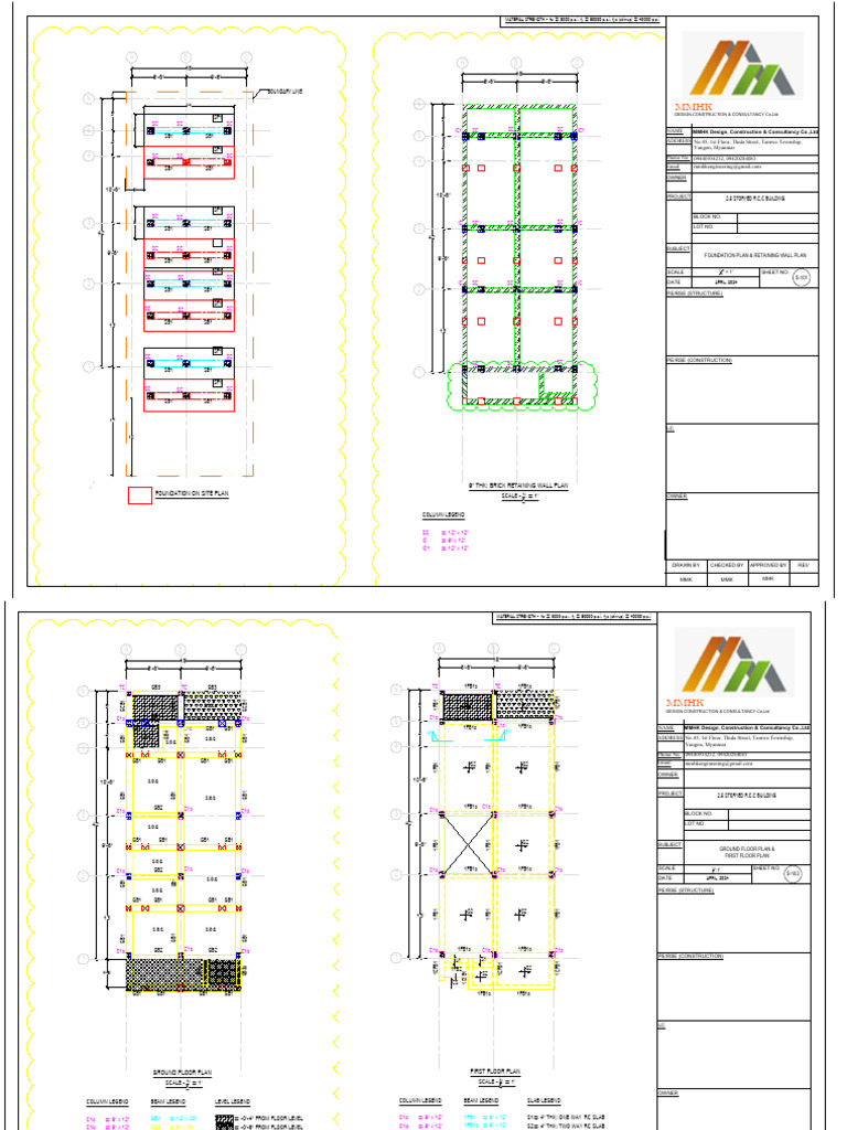 20240725-Structural Drawing of 2.5 Storey RCC_Building | PDF | Concrete ...