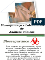 Biossegurança em Laboratórios de Analise Clinicas - Trabalho