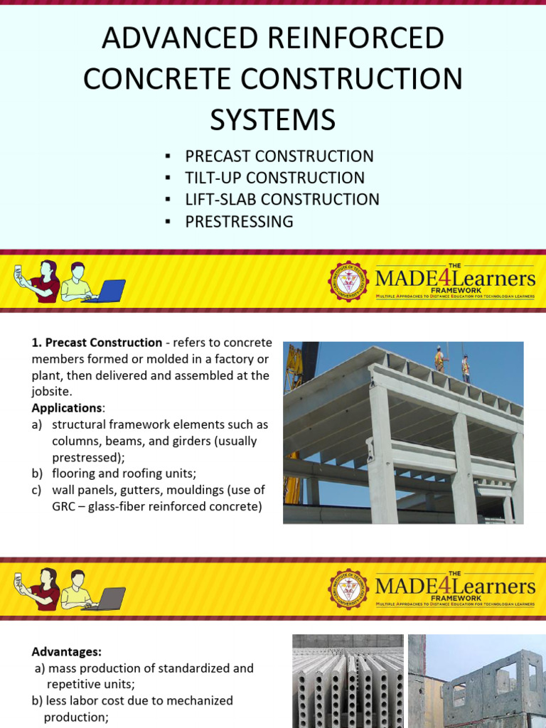 Advanced Reinforced Concrete Construction Systems | PDF | Prestressed ...