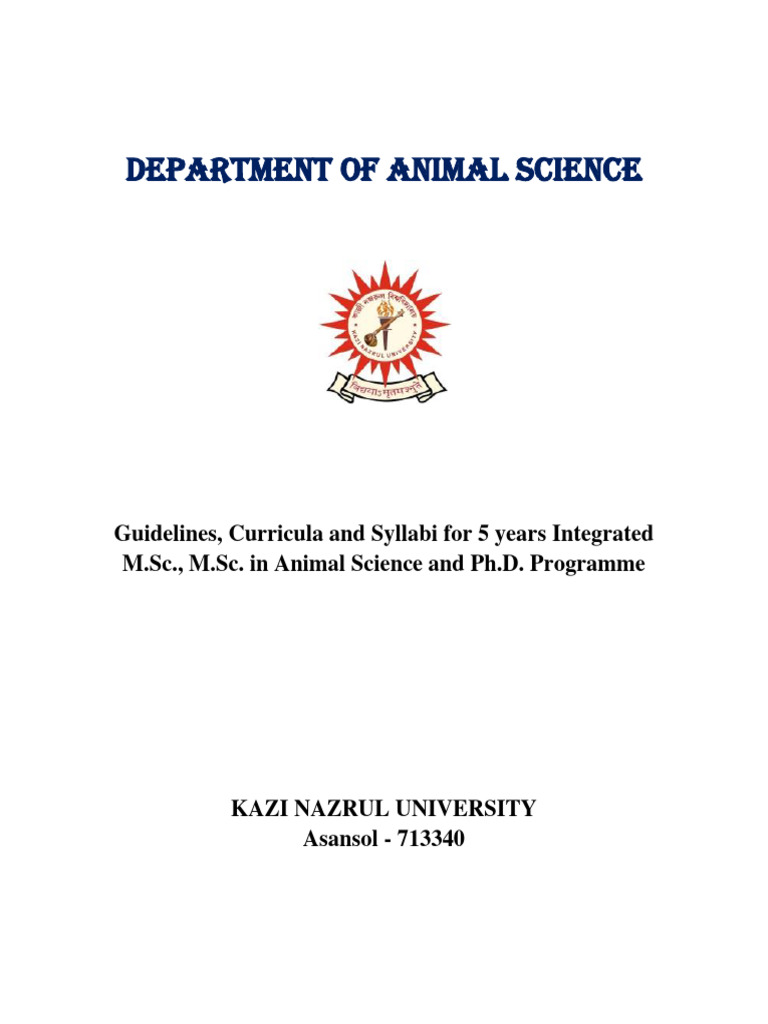 Department of Animal Science | PDF | Biotechnology | Science