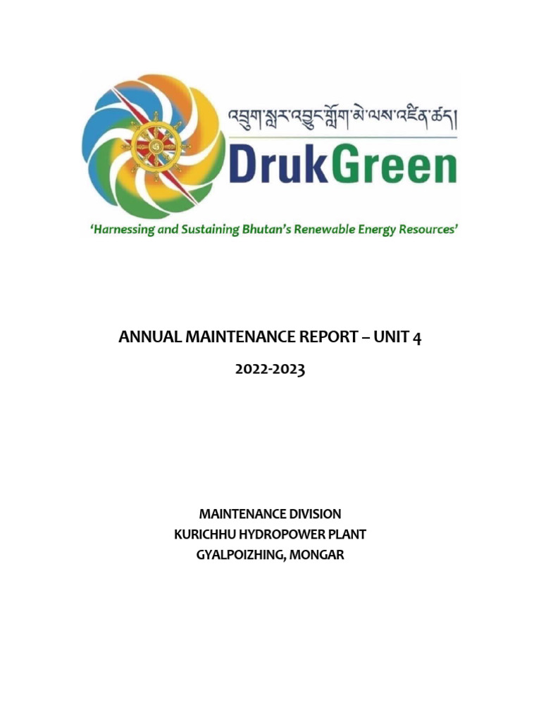 Annual Maintenance Report U4 | PDF | Gas Technologies | Mechanical ...