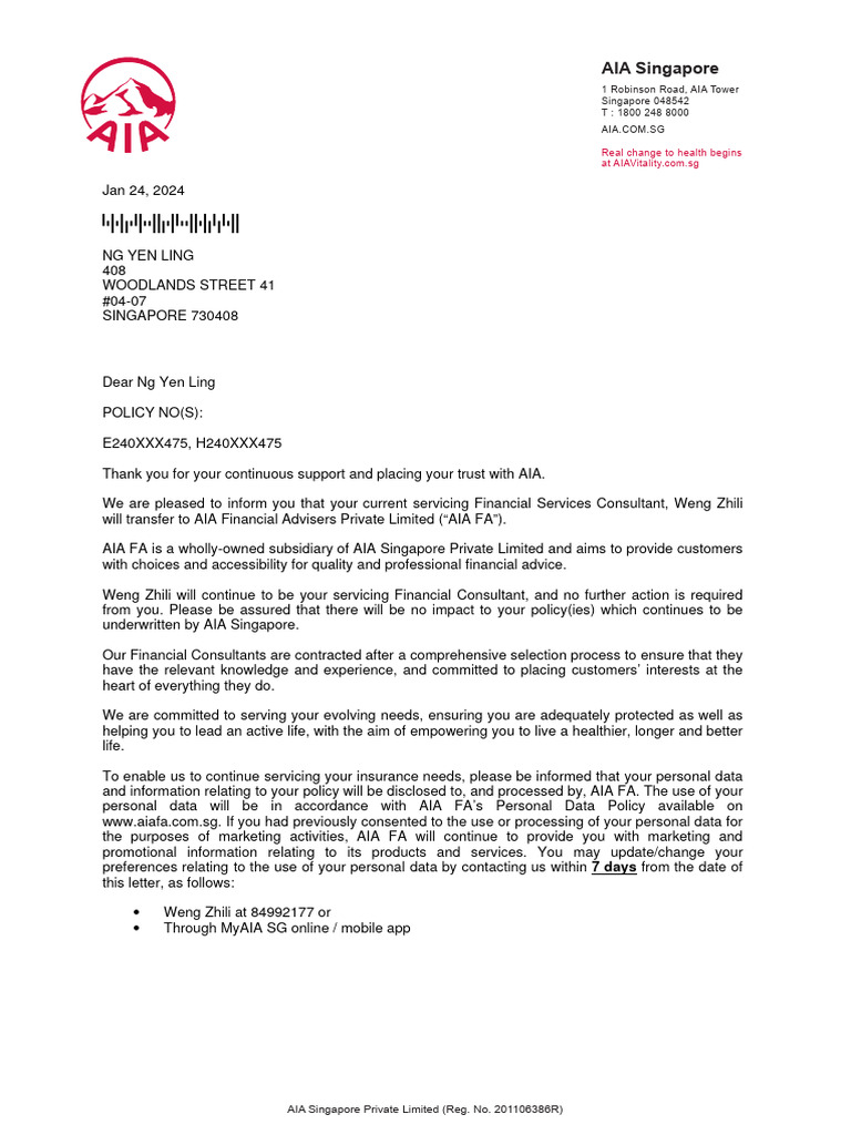 Aia singapore real change to health begins pdf