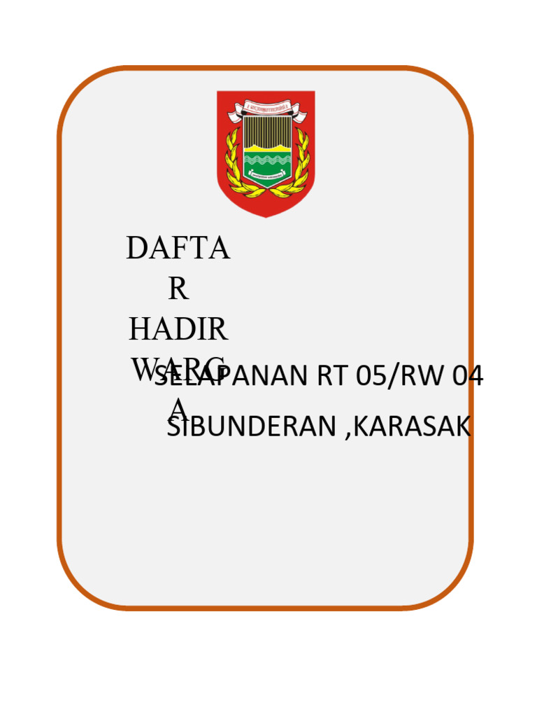 Hadir RT | PDF