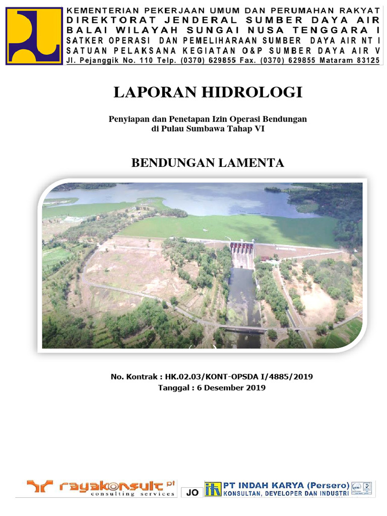 Laporan Hidrologi Bendungan Lamenta | PDF | Sains & Matematika