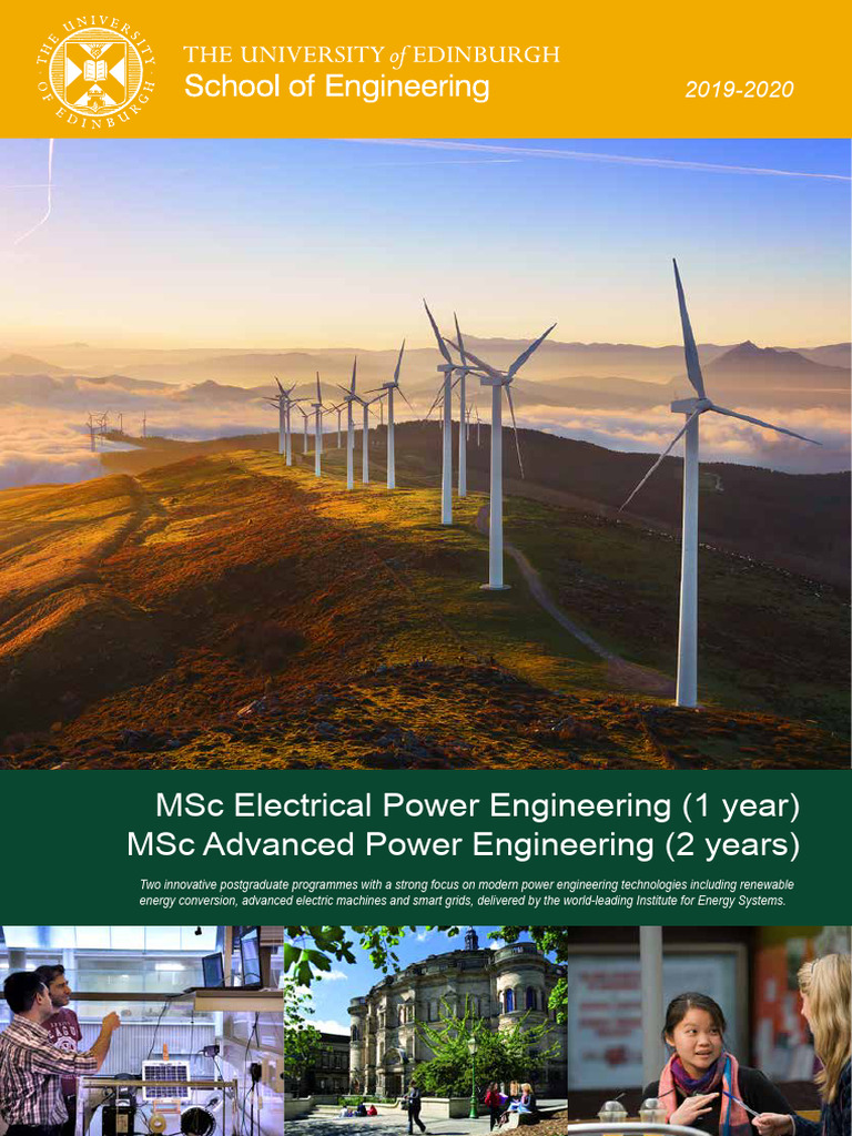 Msc Advanced Power Engineering Guide Pdf Power Electronics Solar