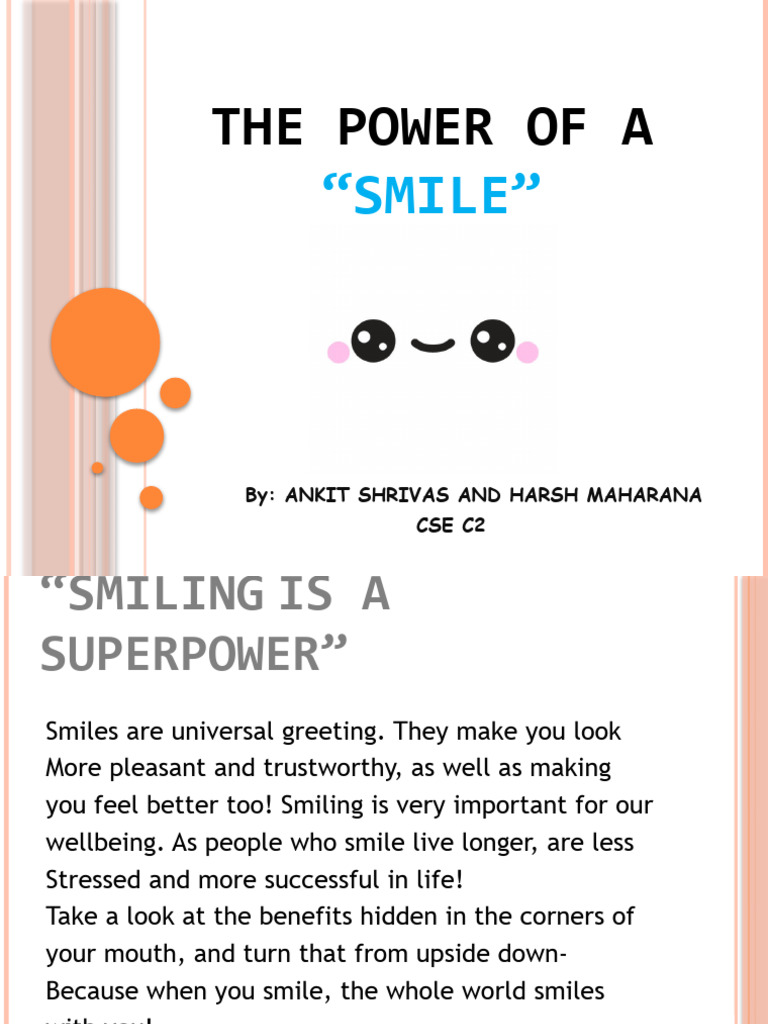 Benefits of Smiling for Wellbeing | PDF