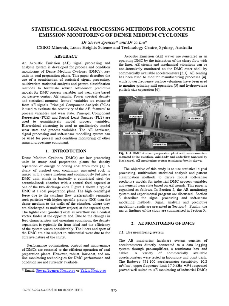 Statistical Signal Processing Methods For Acoustic | PDF | Spectral ...