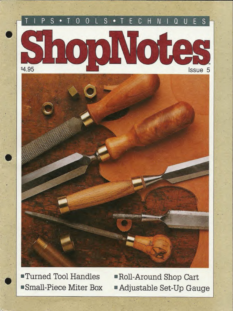 ShopNotes Issue 5: Woodworking Projects | PDF | Drill | Screw