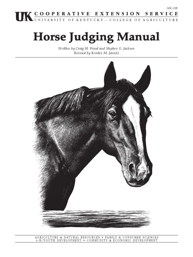 Horse Judging Manual Horse Gait Horses