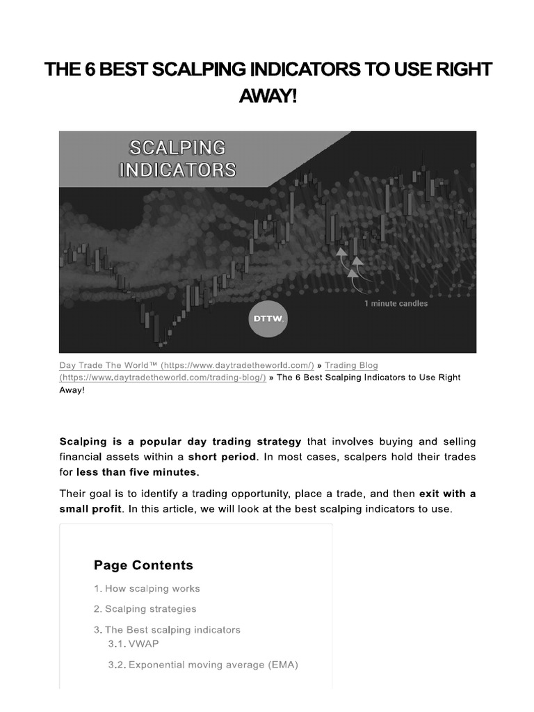 Scalping Indicators | PDF