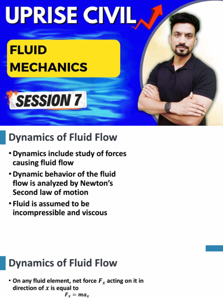 Fluid Mechanics 7 (Fluid Dynamics) | PDF | Mechanics
