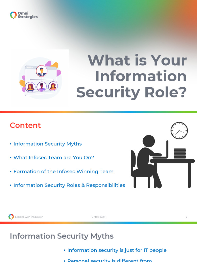 Understanding Information Security Roles | PDF | Information Security ...