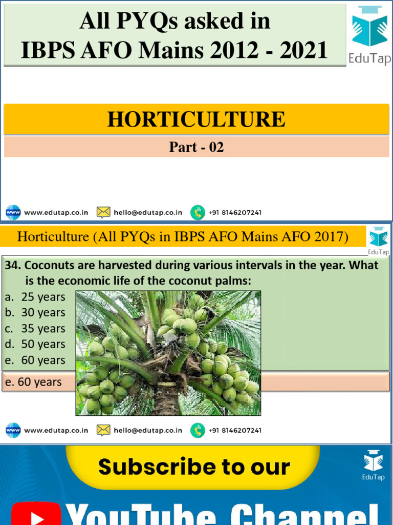 V Imp PYQs Lecture 5 | PDF | Horticulture | Grafting