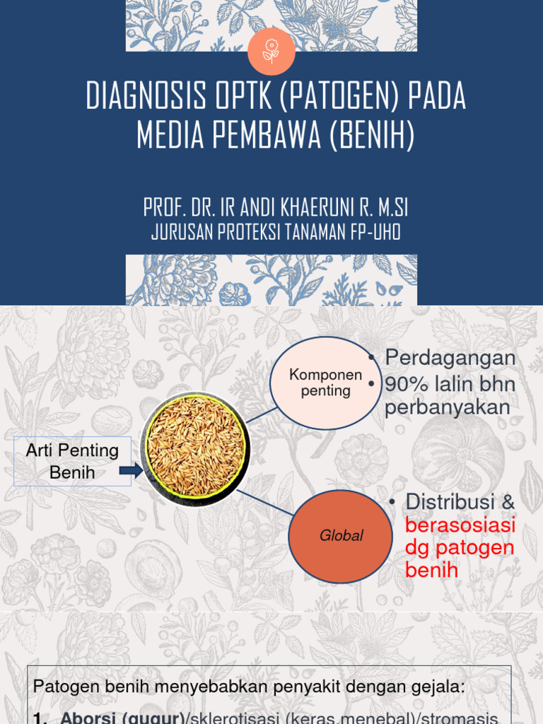 Diagnosis Patogen Benih dengan Metode OPTK | PDF