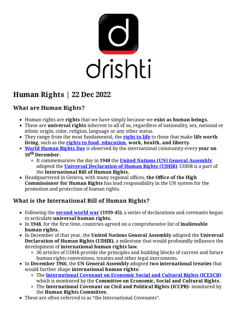 To-The-Points Paper2 Human-Rights-22 Print Manually | PDF | Human ...