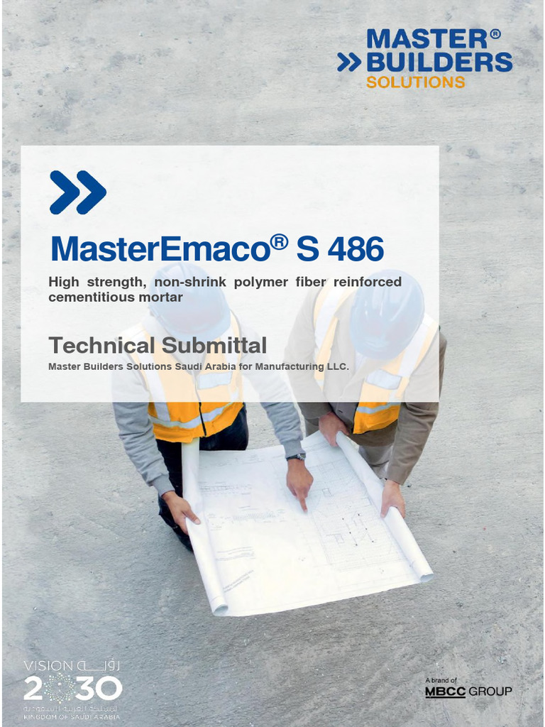 MasterEmaco S 486 - MBS | PDF | Concrete | Cement