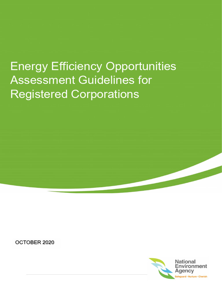 Energy Efficiency Assessment Guidelines | PDF | Refrigeration | Water