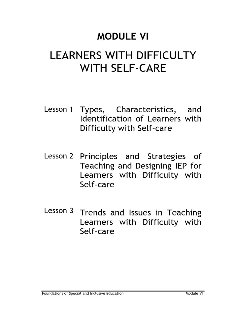 Module 6 Pdf Intellectual Disability Behavioural Sciences