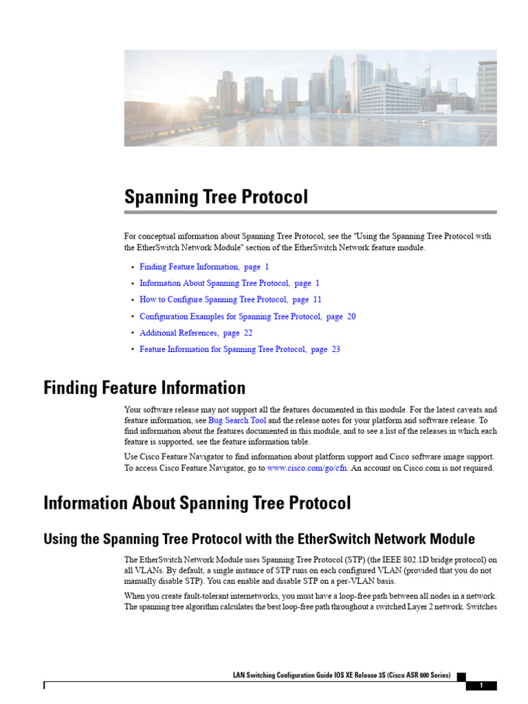 Spanning Tree Protocol Overview and Setup | PDF | Network Switch ...