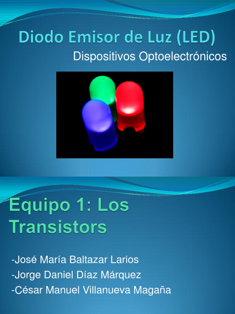 Diodo Emisor de Luz (LED) | PDF | Diodo emisor de luz | Diodo
