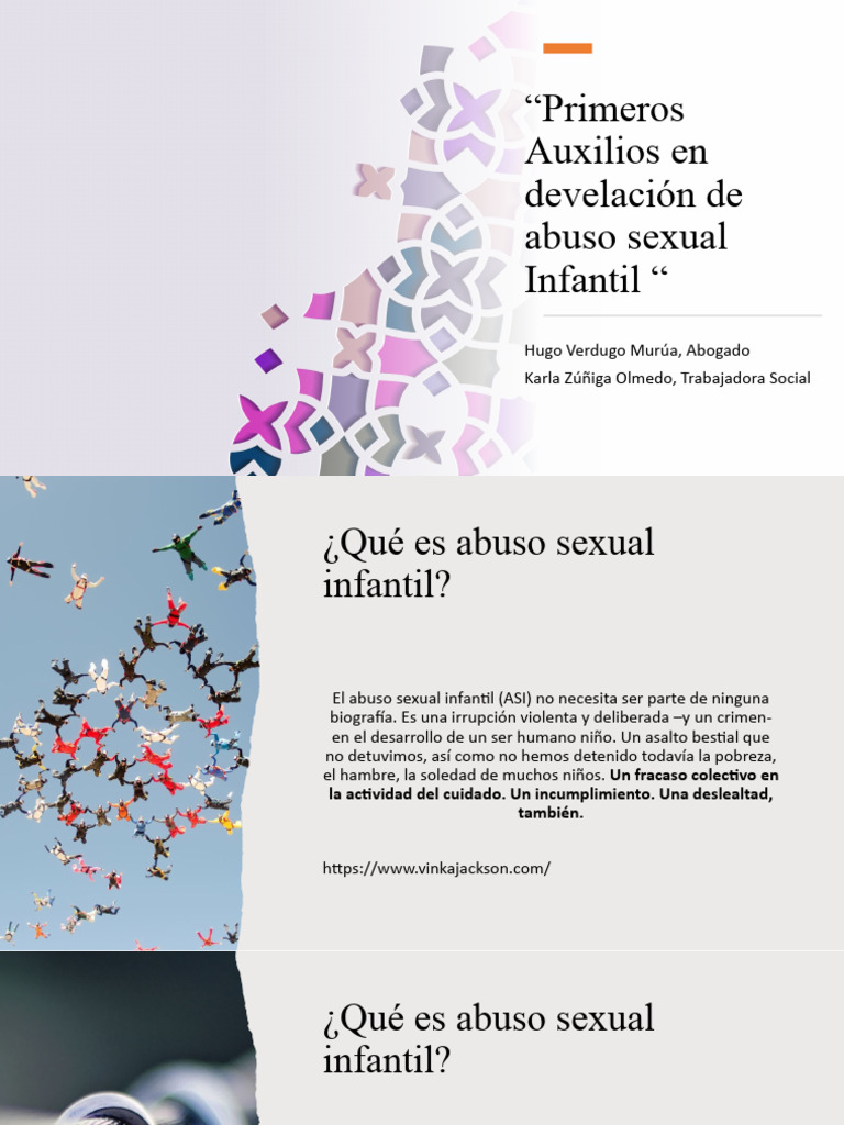 Primeros Auxilios en Develación de Abuso Sexual | PDF | Abuso infantil ...