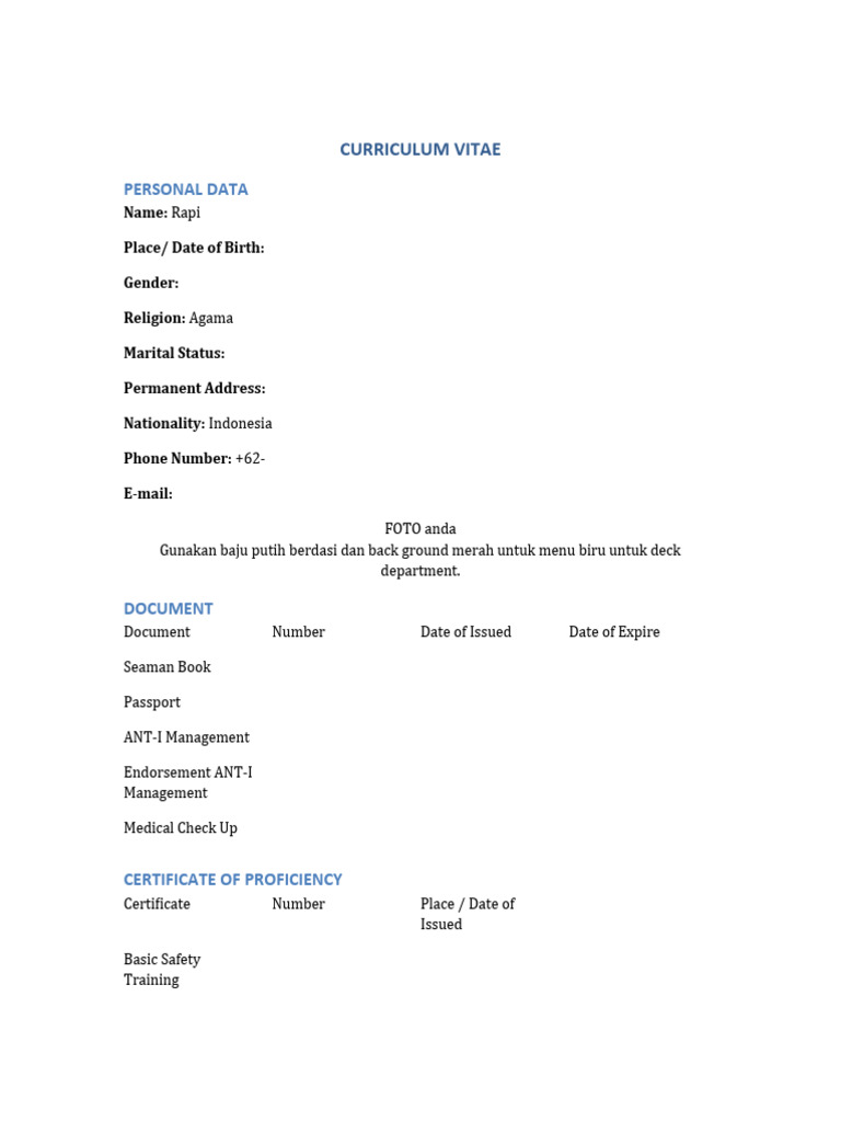 CV Rapi | PDF