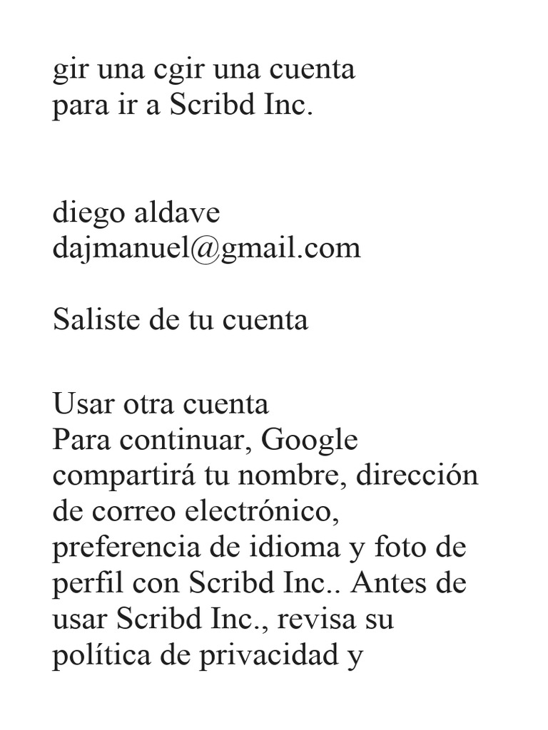 Crear cuenta en Scribd Inc. | PDF | Internet y web | Red mundial