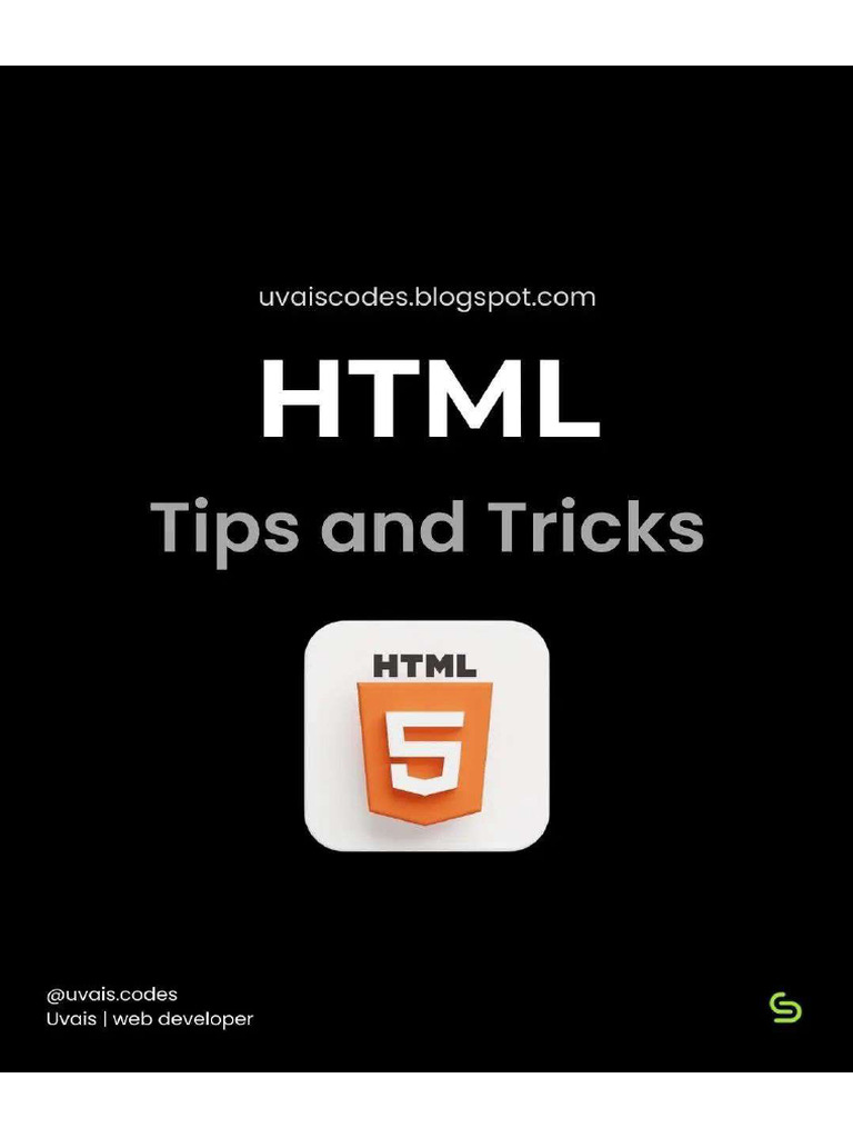 HTML Tips and Tricks | PDF