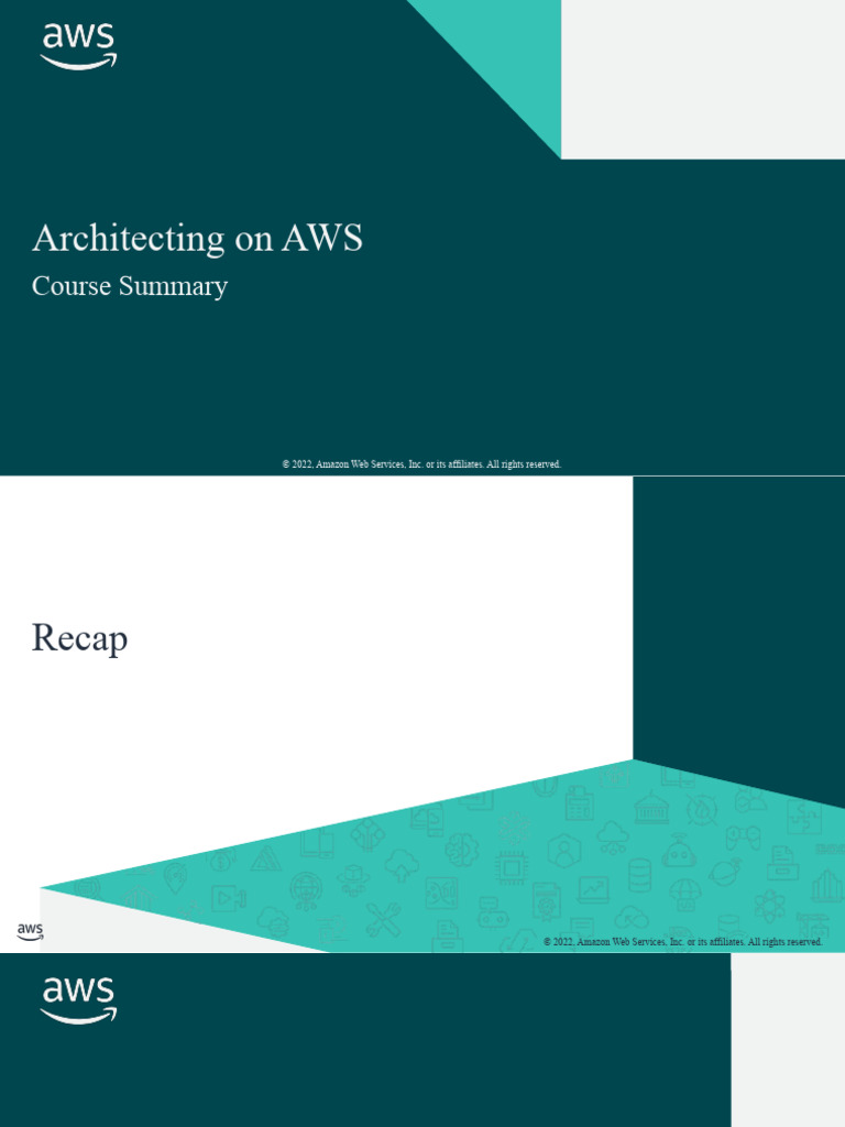 AWS Architecting Course Overview | PDF | Amazon Web Services | Software