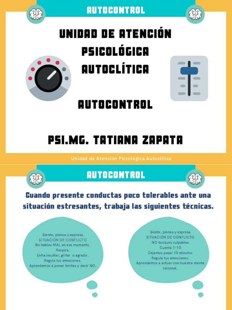 Técnicas de Autocontrol Emocional | PDF | Las emociones | Sicología