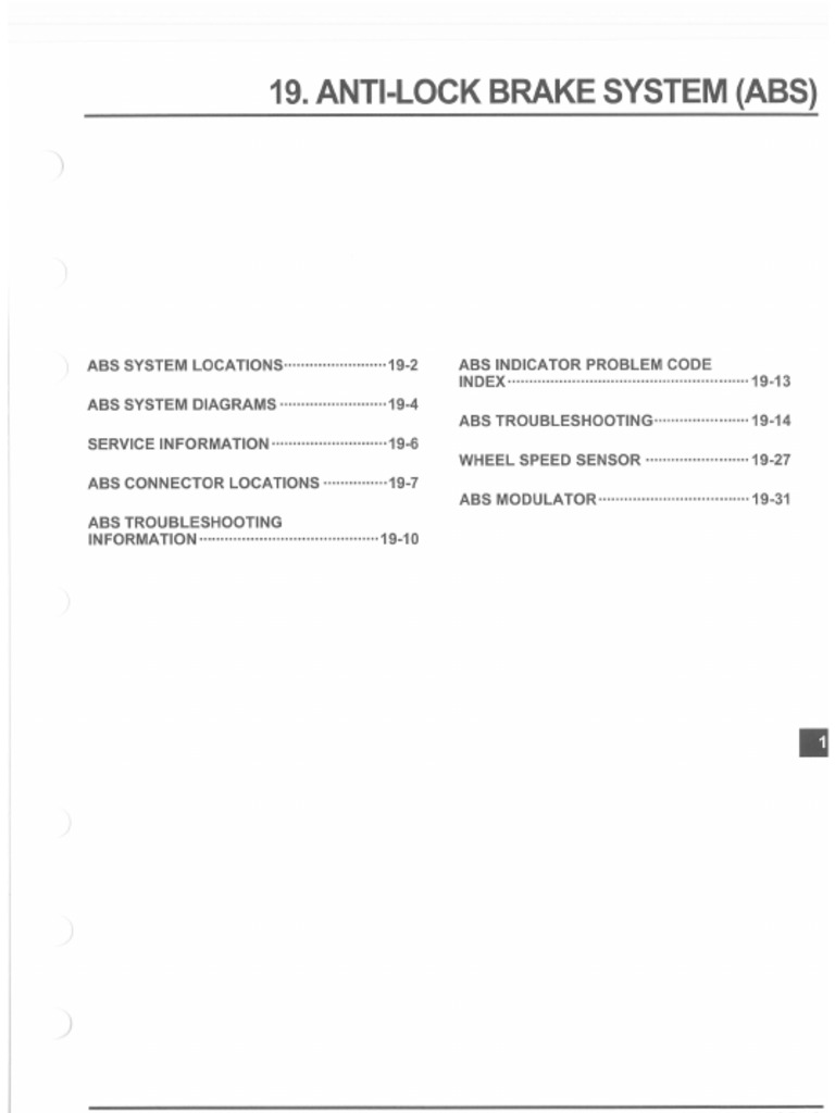 19 Anti-Lock Brake System | PDF