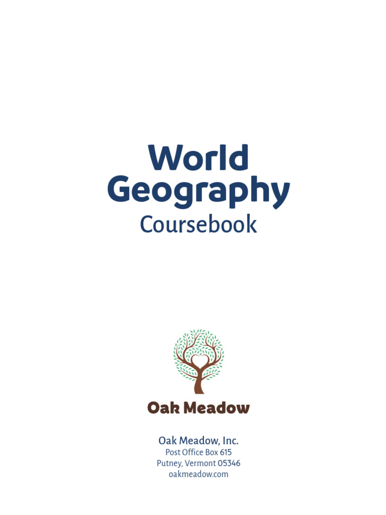 Oak Meadow World Geography Course Guide | PDF | Geography | Earth Sciences