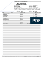 Fees Worksheet: Fee Details and Summary