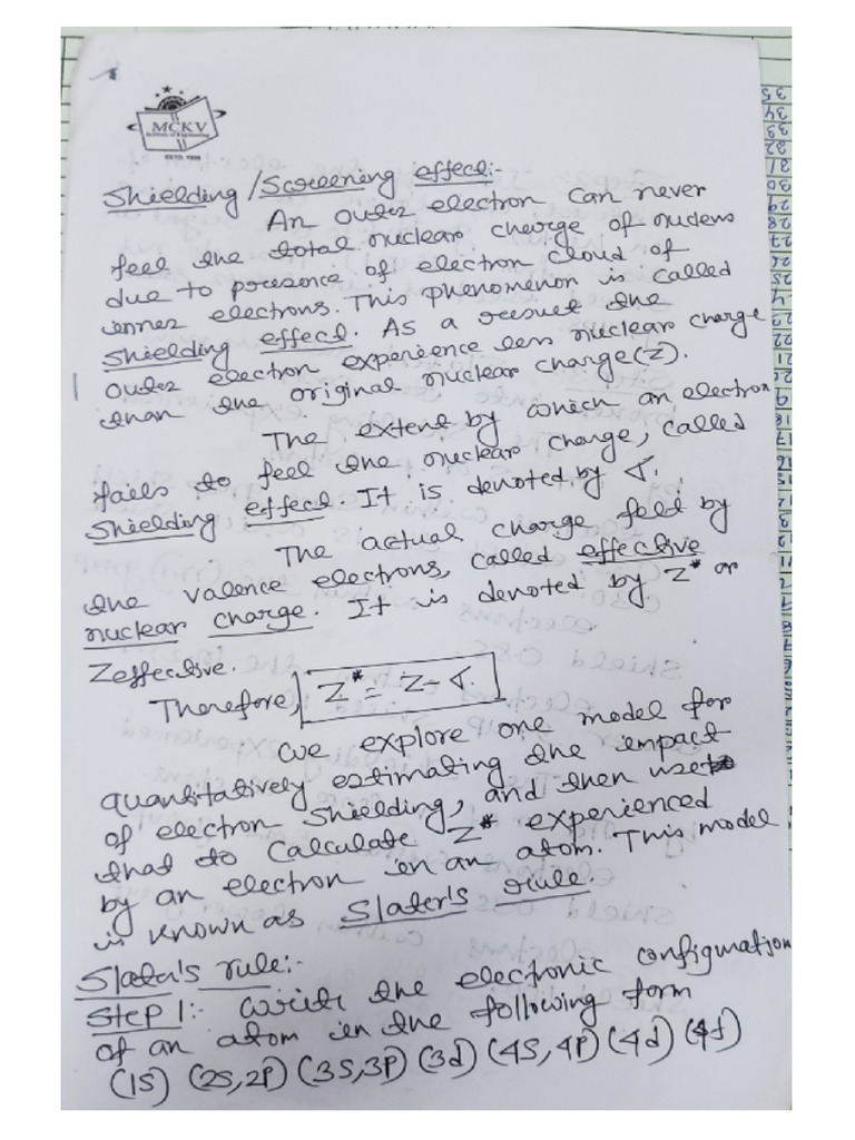 Screening Effect | PDF