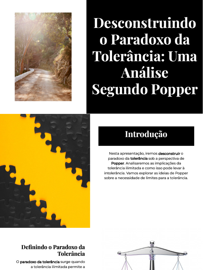 Paradoxo da Tolerância: Análise de Popper | PDF | Karl Popper