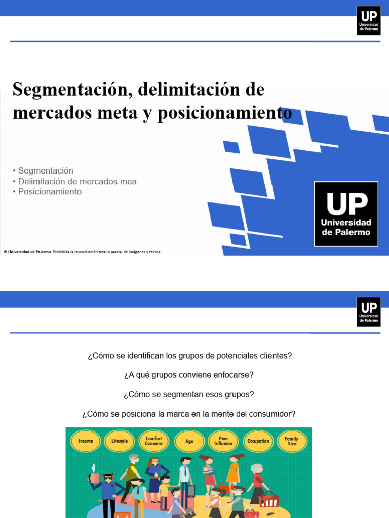 Segmentación y Posicionamiento de Mercados | PDF | Marketing | Producto ...