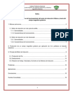 Principio de Funcionamiento Del Motor de Inducción Trifásico y Teoría Del Campo Magnético Giratorio