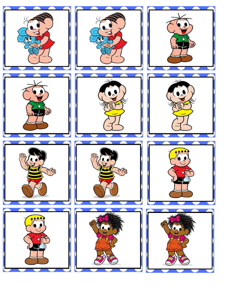 Jogo Da Memória Turma Da Mônica | PDF
