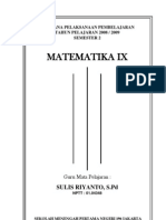 Matematika Ix: Sulis Riyanto, S.PD